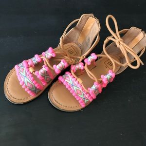 Gap Geometric Pom Sandals Size 11